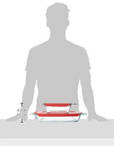 Load image into Gallery viewer, Pyrex Easy Grab Glass Bakeware Set with Red Lids (4-Piece)