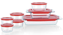 Load image into Gallery viewer, Pyrex Easy Grab Glass Bakeware and Food Container Set (14-Piece)
